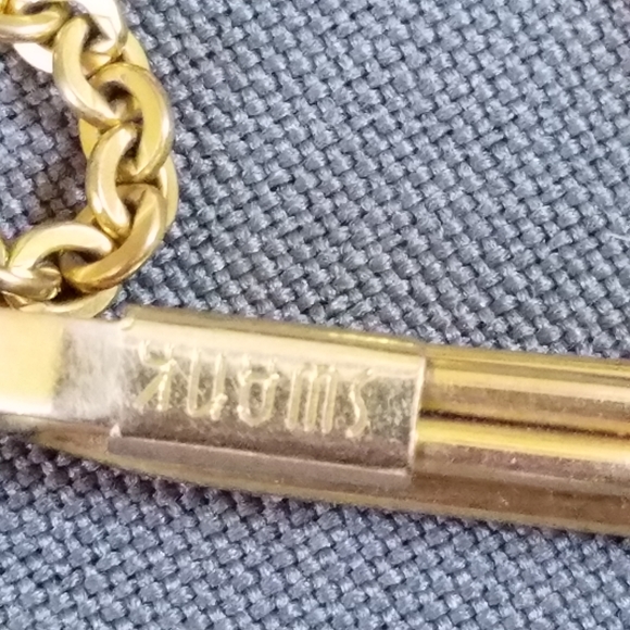VTG Swank gold tone tie bar roman soldier centurian profile - Picture 4 of 6